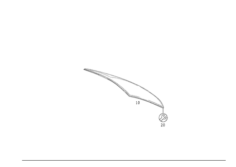 Side Windows, Rear Window Pane for 1999 Mercedes-Benz SLK230 #0