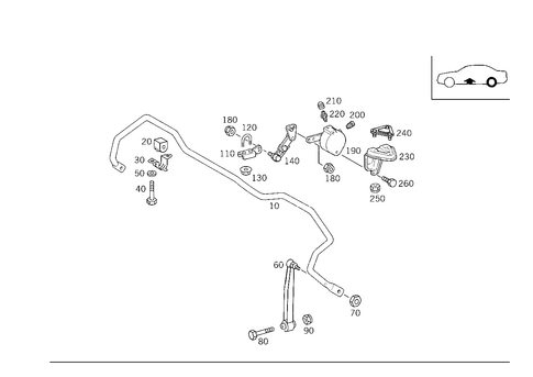 Rear Torsion Bar & Height Control Valve Used Self-Levellingdevice for 2000 Mercedes-Benz E 430 #2