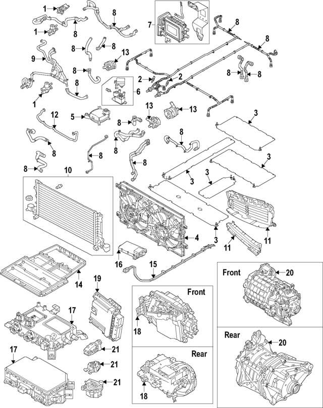 32135207 - : Water Pump for Volvo: C40 Recharge, XC40 Recharge Image