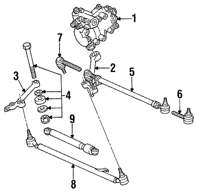 1234605801 - Steering: Steering Gear Box for Mercedes-Benz Image