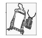 81125T38A01 - Body: Seat Back Frame for Honda Image
