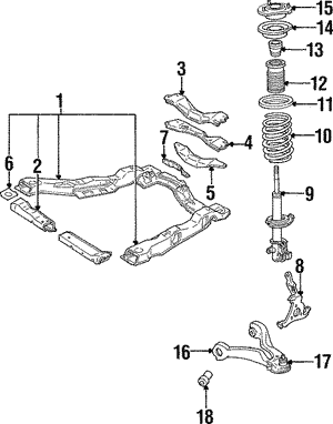 Suspension Components for 1996 Oldsmobile Cutlass Ciera