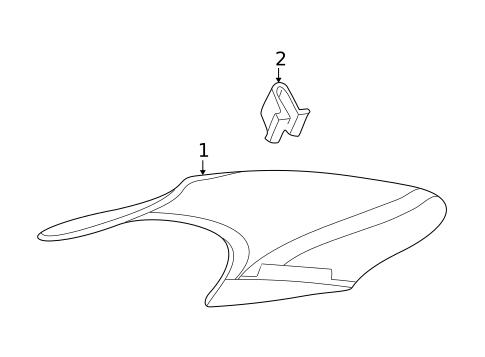 Interior Trim - Quarter Panels for 2003 Oldsmobile Alero #1