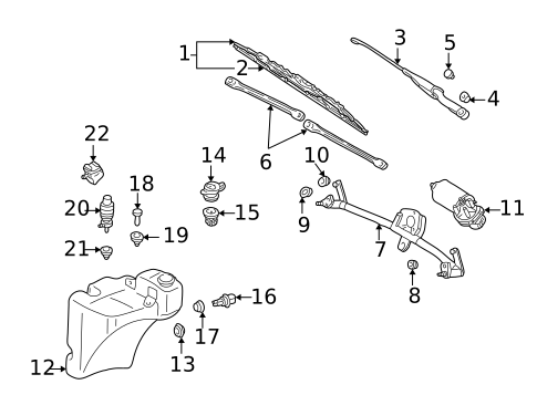 Wiper & Washer Components for 2003 Audi Allroad Quattro #0