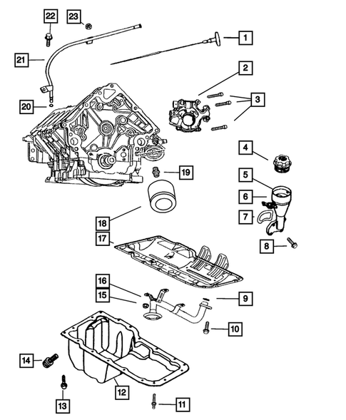 Engine Oiling for 2007 Chrysler Aspen #0