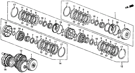 4AT Clutch for 1986 Honda Civic #0