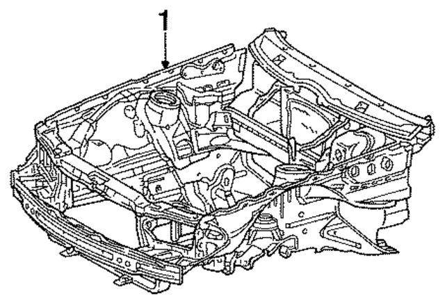 1296200405 - Body: Ft Inner Structure for Mercedes-Benz Image