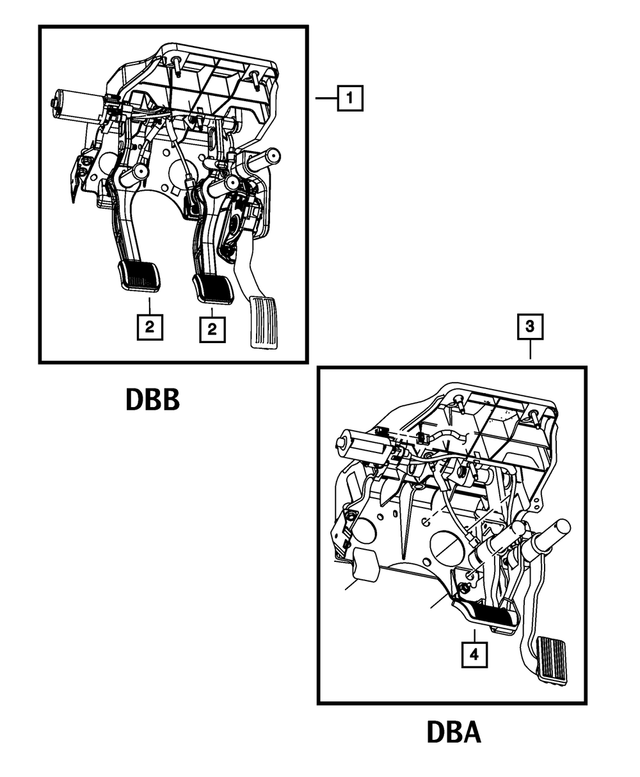 68055409AB - Brakes: Adjustable Pedal Assembly for Mopar Image image