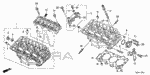 12100RKG305 - Engine: CYLINDER HEAD ASSY., FR. for Acura Image