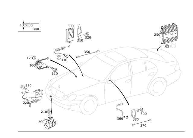 2108208402 - Electrical System: Speaker for Mercedes-Benz Image image