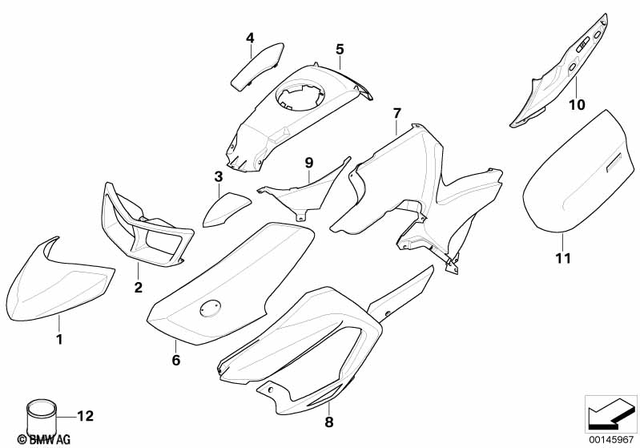 46638530723 - : Flap, Radio Partition     for BMW-Motorrad Image