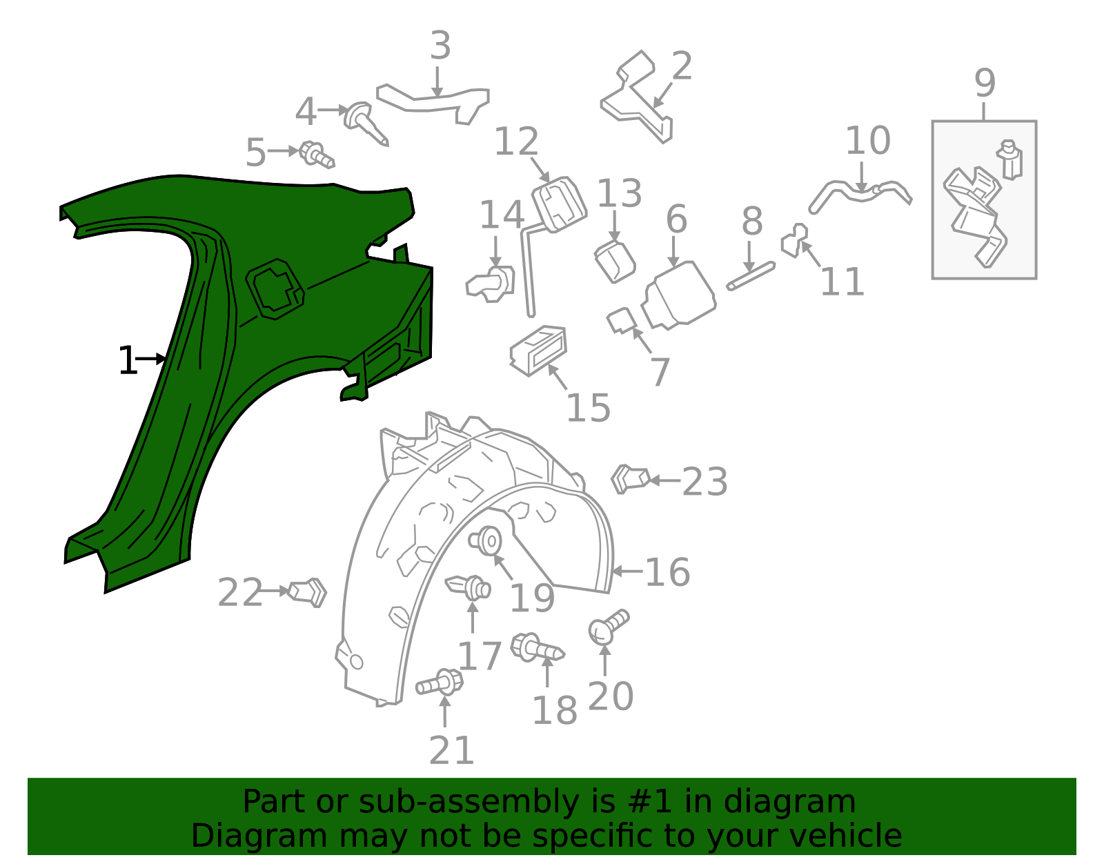 2018-2020 Acura TLX Quarter Panel 04646-TZ3-A60ZZ | OEM Parts Online