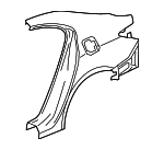 4636TZ3A70ZZ - Body: Quarter Panel for Acura: TLX Image image