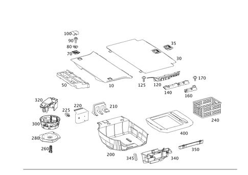 Load Compartment Floor for 2012 Mercedes-Benz C350 #0