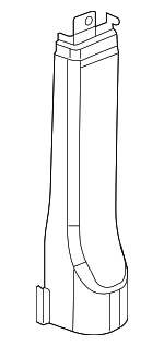 25866846 - Body: Lower Center Pillar Trim for Chevrolet: Express 1500, Express 2500, Express 3500 | GMC: Savana 1500, Savana 2500, Savana 3500 Image