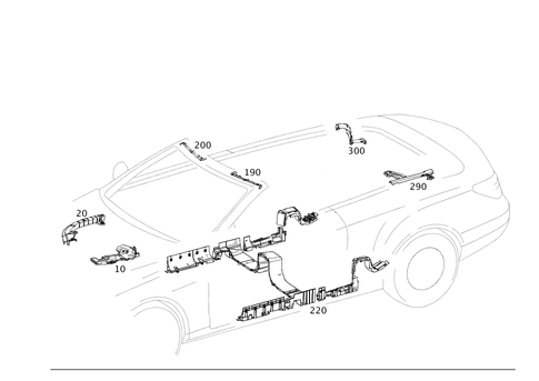Cable Cover and Cable Ducts for 2016 Mercedes-Benz E550 #0