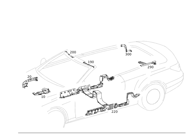 2075461280 - Electrical System: Cable Rail for Mercedes-Benz Image image
