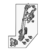72750TK8A02 - : Window Regulator for Honda: Odyssey Image