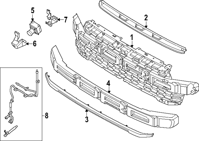 N1WZ8200FB - : Grille for Ford: Ranger Image