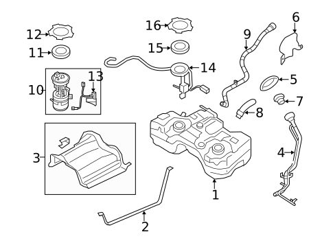 Fuel Storage for 2020 Nissan Rogue #0