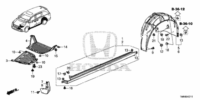 Side Sill Garnish for 2021 Honda Odyssey #0