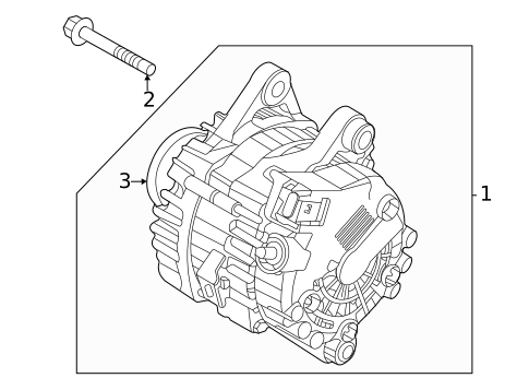 Alternator for 2025 Hyundai Tucson #1
