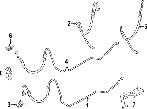 Hoses & Lines for 2022 Porsche 911 #1