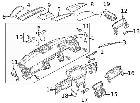 Instrument Panel for 2023 Land Rover Discovery #0