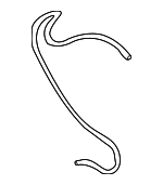 61668362762 - Body: Hose for BMW: 1 Series M, 128i, 135i, 135is, 323Ci, 323i, 325Ci, 325i, 325xi, 328Ci, 328i, 328i xDrive, 328xi, 330Ci, 330i, 330xi, 335d, 335i, 335i xDrive, 335xi, 525i, 528i, 530xi, 535i xDrive, 535xi, 540i, 645Ci, 650i, 745i, 745Li, 750i, 750Li, 760i, 760Li, Alpina B7, M3, M6, X1, X3, X5, Z4 Image