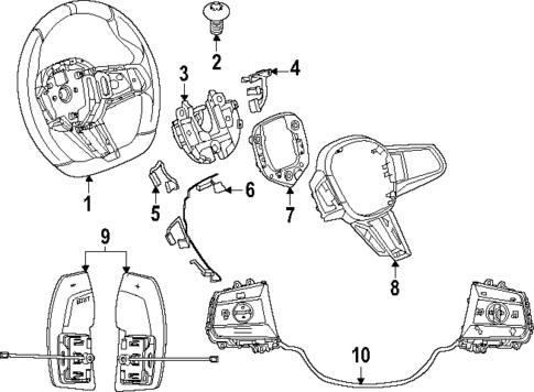 Steering Wheel & Trim for 2025 BMW 550e xDrive #1