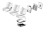 1139101756 - : Backrest Bracket for Mercedes-Benz Image