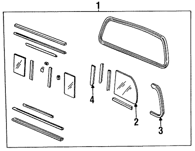 ZZM363931 - : Glass Assembly for Mazda Image