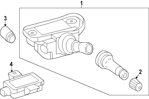 Tire Pressure Monitor Components for 2025 Mercedes-Benz GLC43 AMG #1