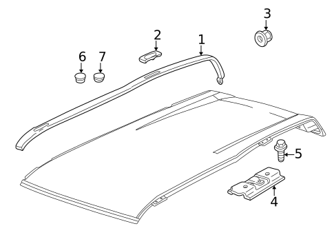 Exterior Trim - Roof for 2003 Land Rover Freelander #0