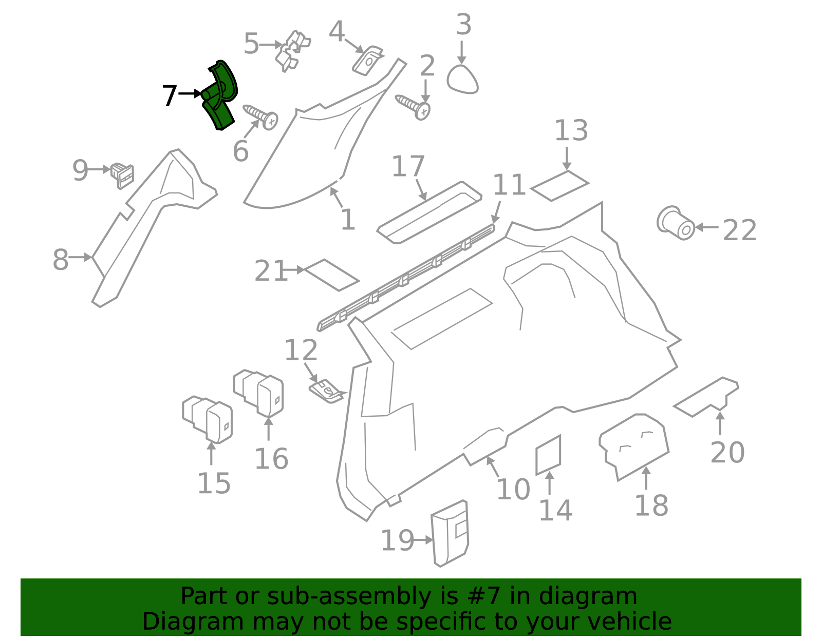 7L1Z-78310A91-A - High-Quality Upper Trim Panel Retainer for 2007-2017 ...
