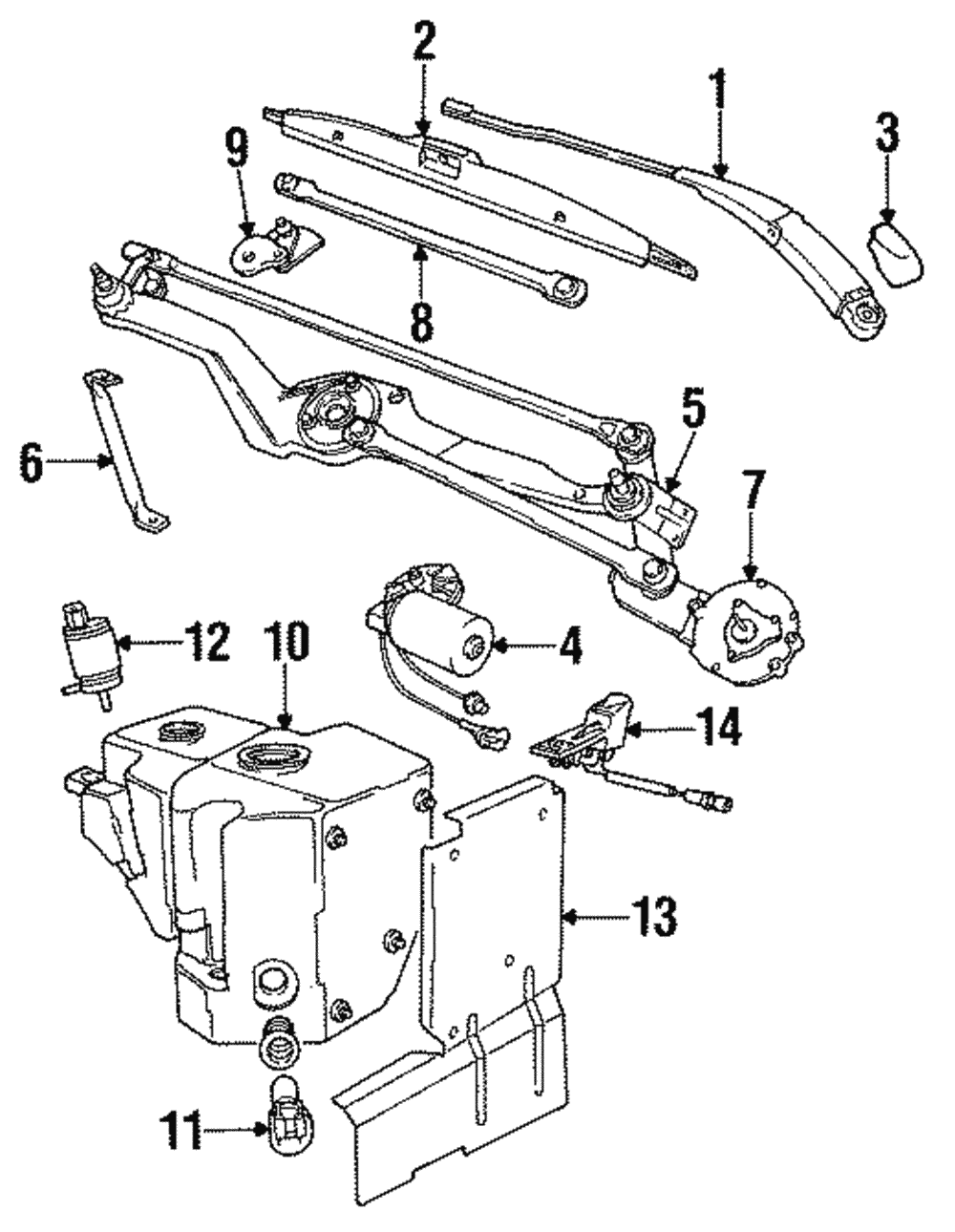 Wiper Motor - BMW (67-63-1-383-014)
