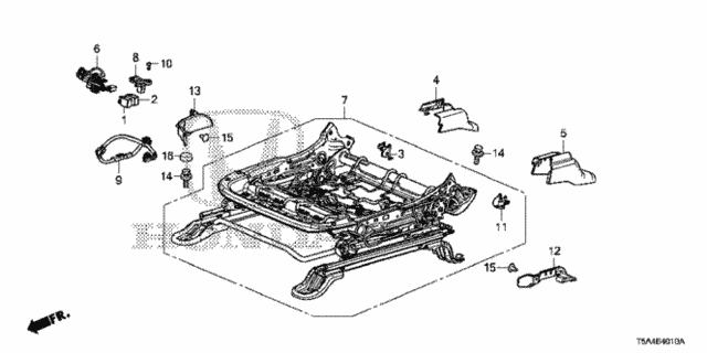 Front Seat Components (L.) for 2016 Honda Fit #0