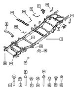 68268077AF - Frame, Bumper and Fascia: Chassis Frame Assembly for Ram: 1500, 1500 Classic Image
