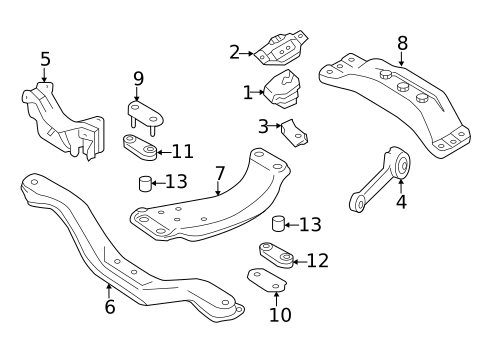 Engine & Trans Mounting for 2009 Subaru Impreza #2