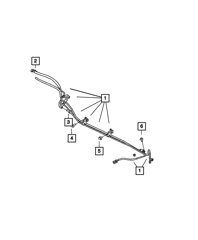 52855362AI - Fuel: Fuel Supply And Vapor Line Bundle for Mopar Image