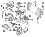 893820353 - HVAC: Housing for Audi: 80, 80 Quattro, 90, 90 Quattro, Cabriolet, Coupe Quattro Image