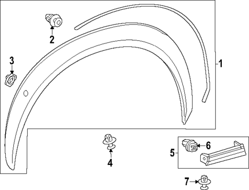 Exterior Trim - Fender for 2024 Lexus RZ450e #0