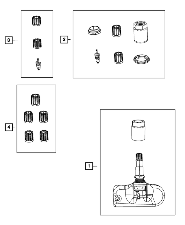 « 68001743AC – Wheels : Montage Trousse D'accessoires pour Mopar Image »