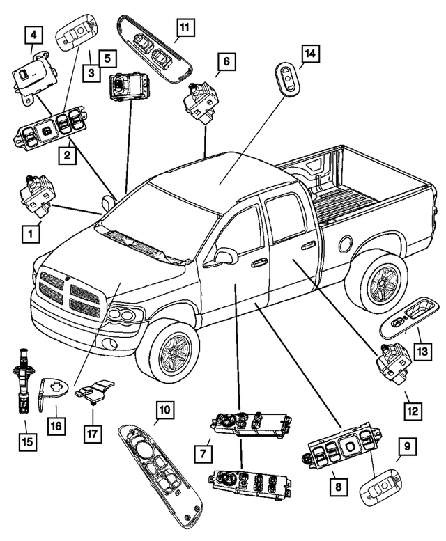 56054006AB - Electrical: Hood Switch Bracket for Mopar Image image
