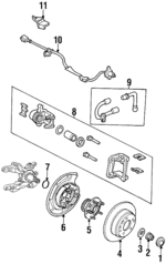 42326SG0000 - Brakes: Cap for Honda: Accord, Odyssey, Prelude Image