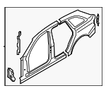 8K9809839 - Body: Uniside for Audi: A4 Quattro Image