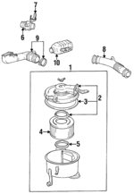 2225066050 - : Mass Air Flow Sensor for Lexus: LX450 Image