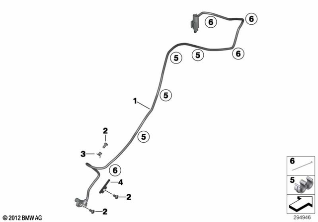 61138366977 - Brakes: Cable Clamp - D=8/4.5mm for BMW-Motorrad Image