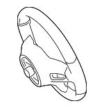 46097019E38 - Steering: Steering Wheel for Mercedes-Benz Image