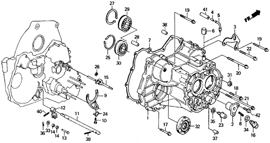 AT Transmission Housing for 1991 Honda Civic #0